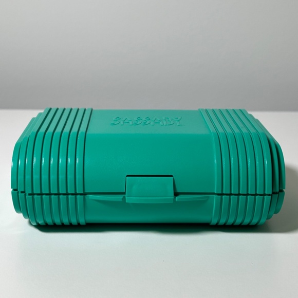 Vintage 90s Sassaby Travel Make Up Case Hard Plastic (13E) - Picture 5 of 9